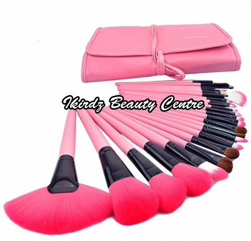 set 24pcs brush pink professional