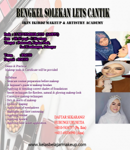 bengkel-solekan-november-kelas-makeup-solekan