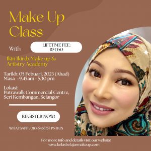 make up class basic solekan pengantin yuran murah selangor kuala lumpur