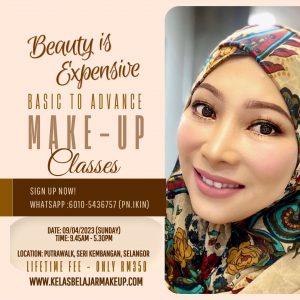 kelas solekan asas bridal pengantin murah selangor kuala lumpur April 2023